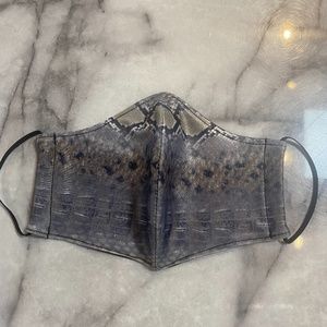 Silver Snake Print Mask